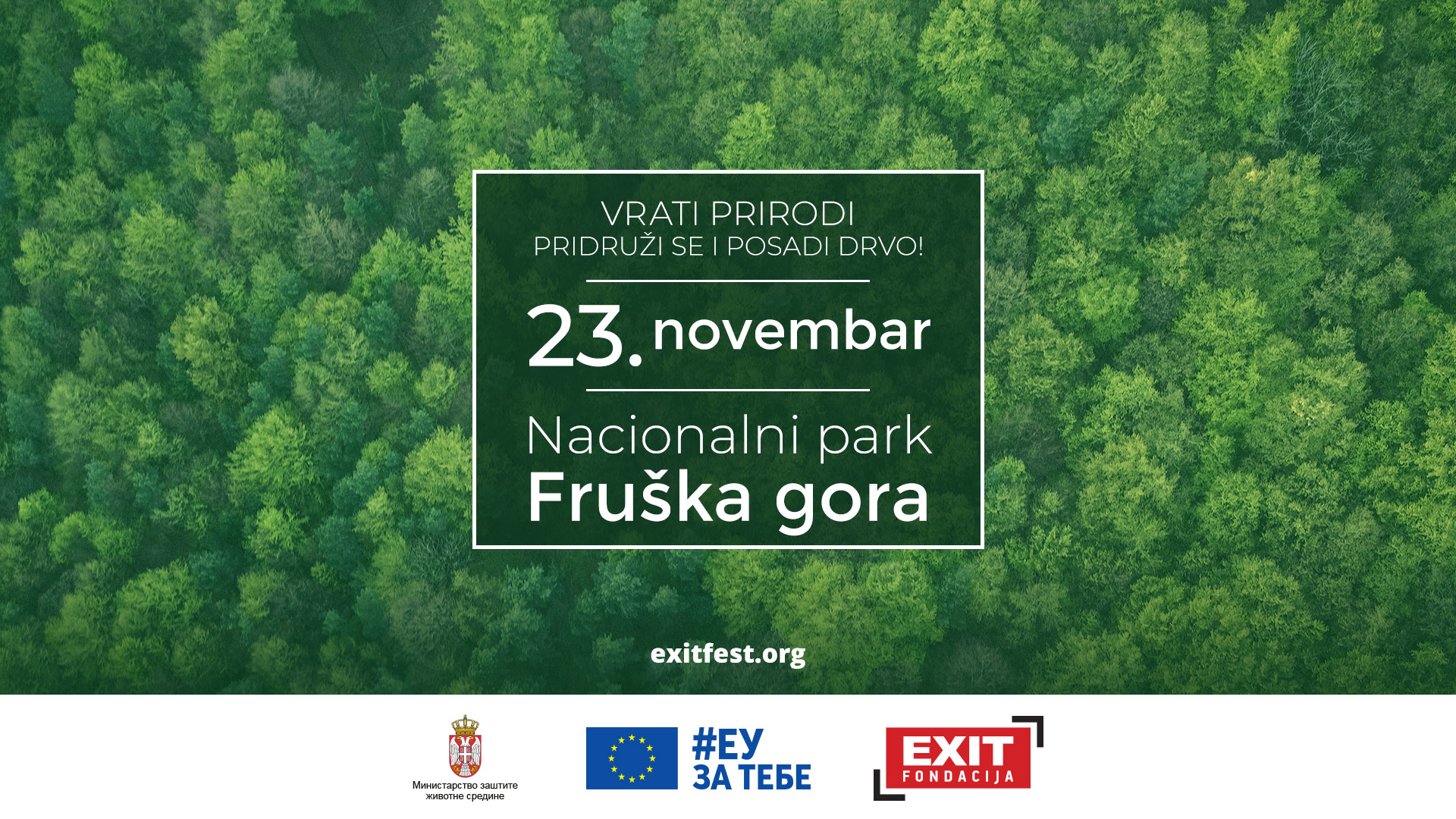 EXIT fondacija pokreće Zelenu Я:Evoluciju od pošumljavanja Fruške gore u partnerstvu sa Delegacijom EU