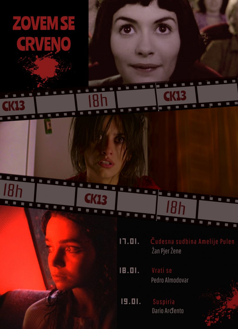 Ciklus filmova “Zovem se crveno” sledeće nedelje u CK13