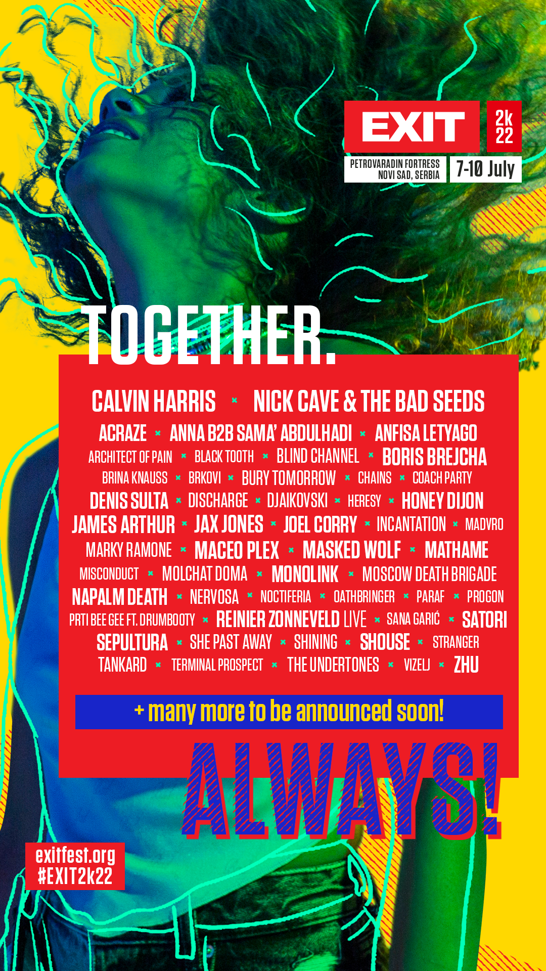 Najuspešniji DJ i producent svih vremena Calvin Harris predvodi više od 60 novih izvođača na EXIT festivalu!