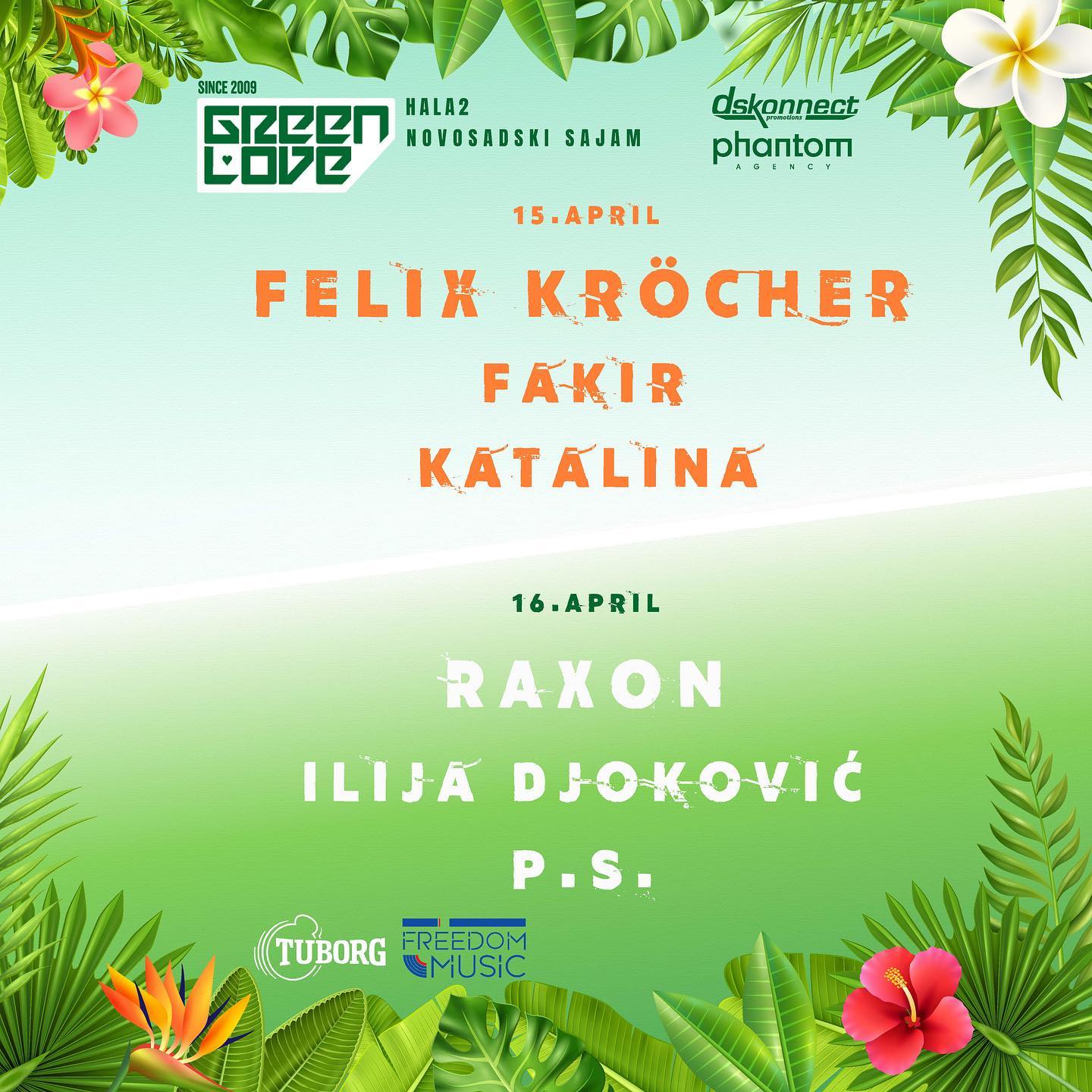 Di-džejevi Felix Krocher i Raxon na aprilskom Green Love festivalu